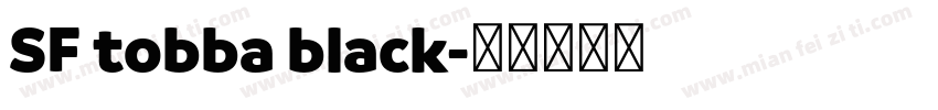 SF tobba black字体转换
